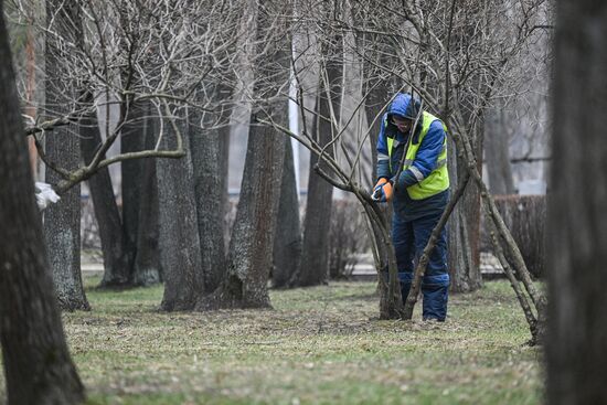 Зима в России
