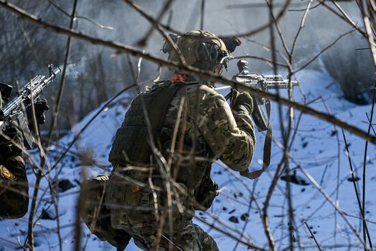 Боевая подготовка штурмовых подразделений ЦВО, участвовавших в освобождении населенного пункта Дзержинск в ДНР