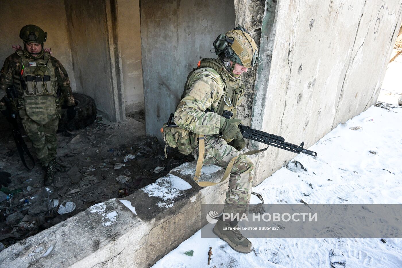 Боевая подготовка штурмовых подразделений ЦВО, участвовавших в освобождении населенного пункта Дзержинск в ДНР