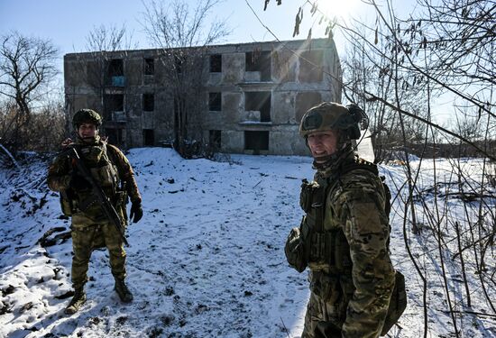 Боевая подготовка штурмовых подразделений ЦВО, участвовавших в освобождении населенного пункта Дзержинск в ДНР