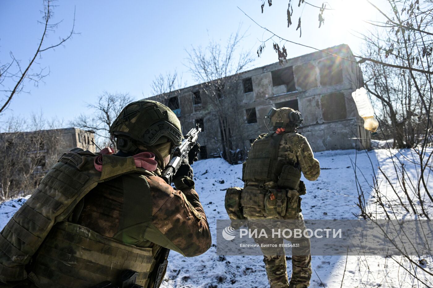 Боевая подготовка штурмовых подразделений ЦВО, участвовавших в освобождении населенного пункта Дзержинск в ДНР