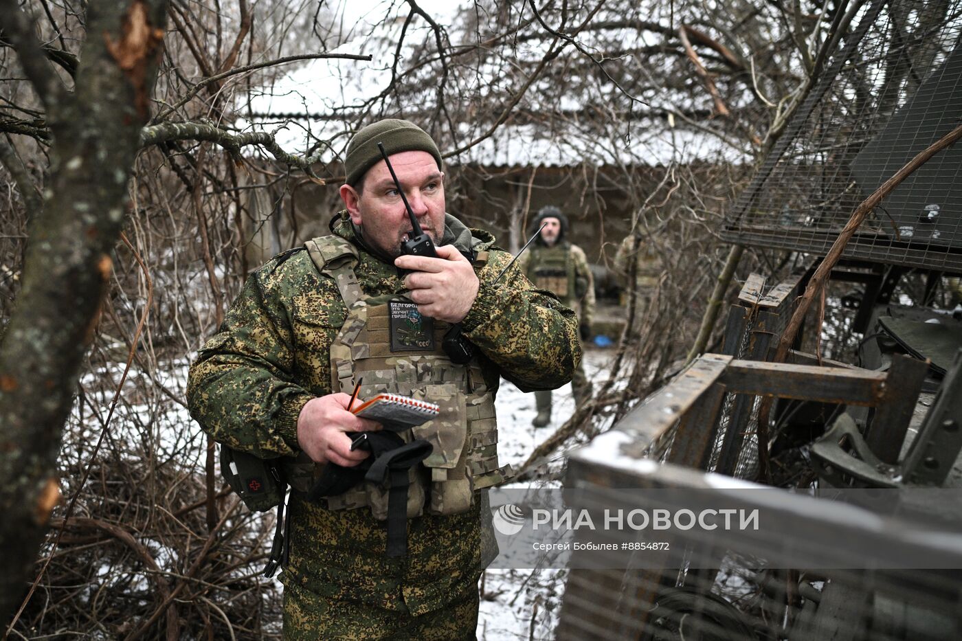 Работа артиллерийского расчета САУ 2С3 "Акация" группы "Пресса" спецназа "Ахмат" в Курской области