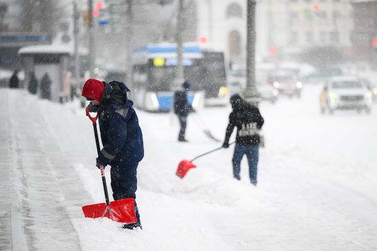 Зима в России