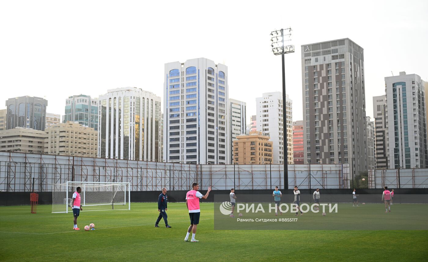 Тренировка ПФК ЦСКА в рамках зимнего кубка РПЛ