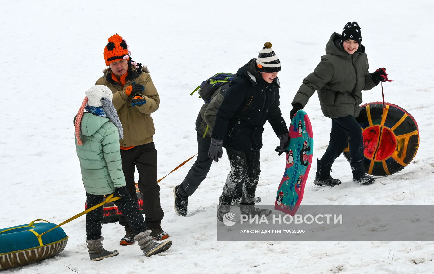 Зима в России