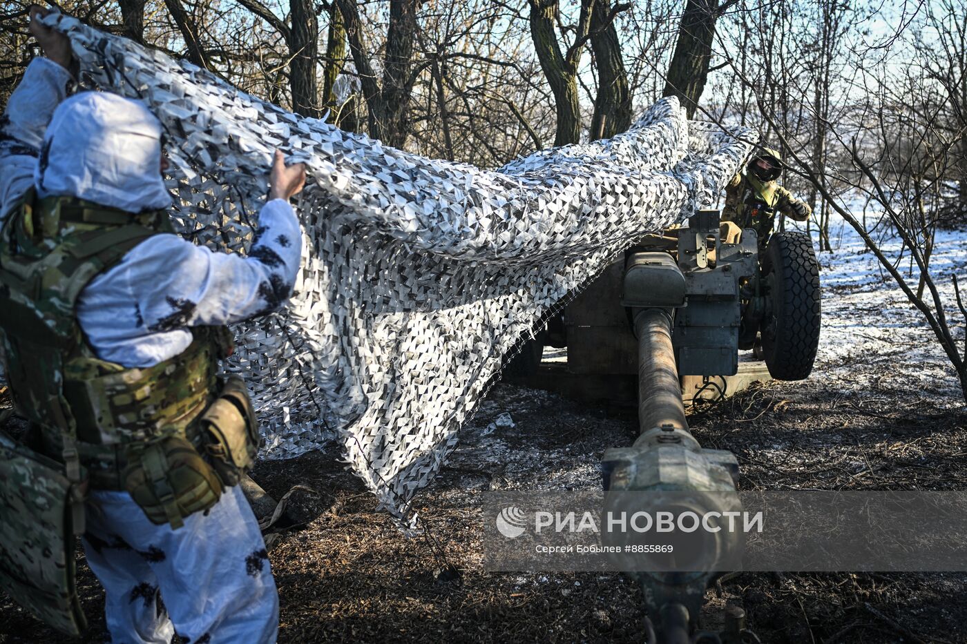 Работа сводной артиллерийской группы "Пресса" спецназа "Ахмат"