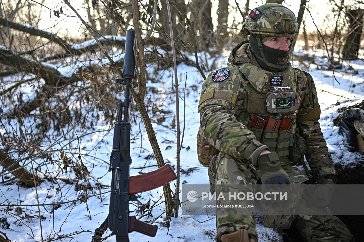 Работа сводной артиллерийской группы "Пресса" спецназа "Ахмат"