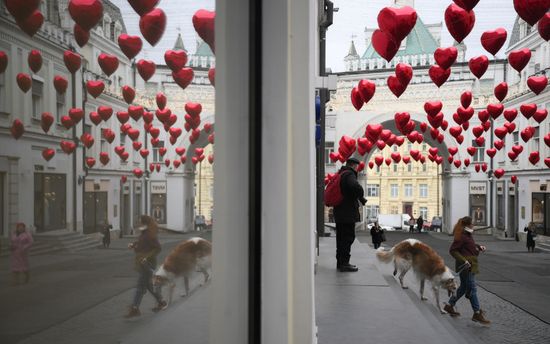 День святого Валентина в Москве