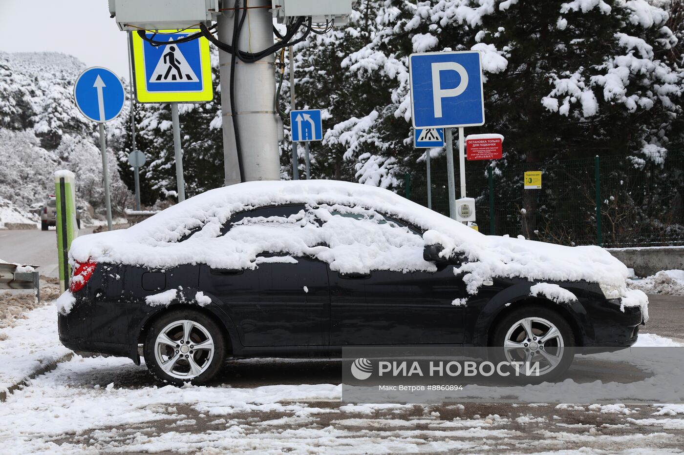 Снег в Крыму