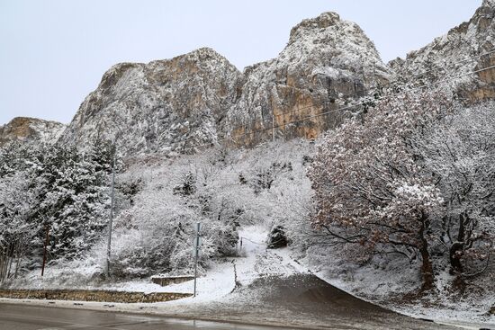 Снег в Крыму