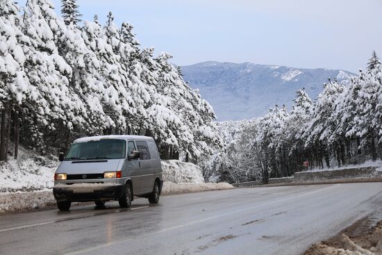 Снег в Крыму