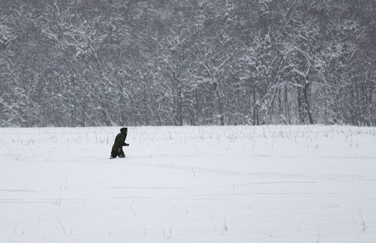 Снег в Краснодарском крае