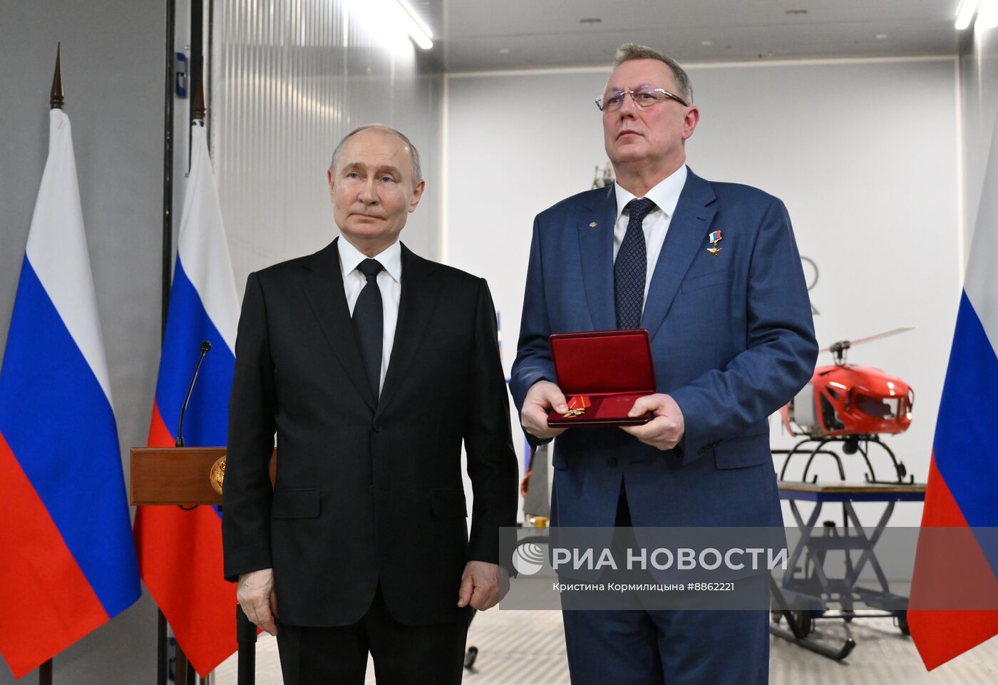 Рабочая поездка президента РФ В. Путина в Санкт-Петербург 