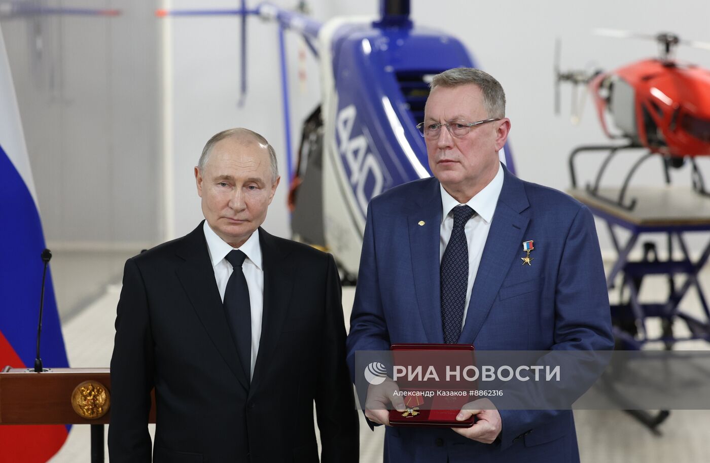 Рабочая поездка президента РФ В. Путина в Санкт-Петербург 