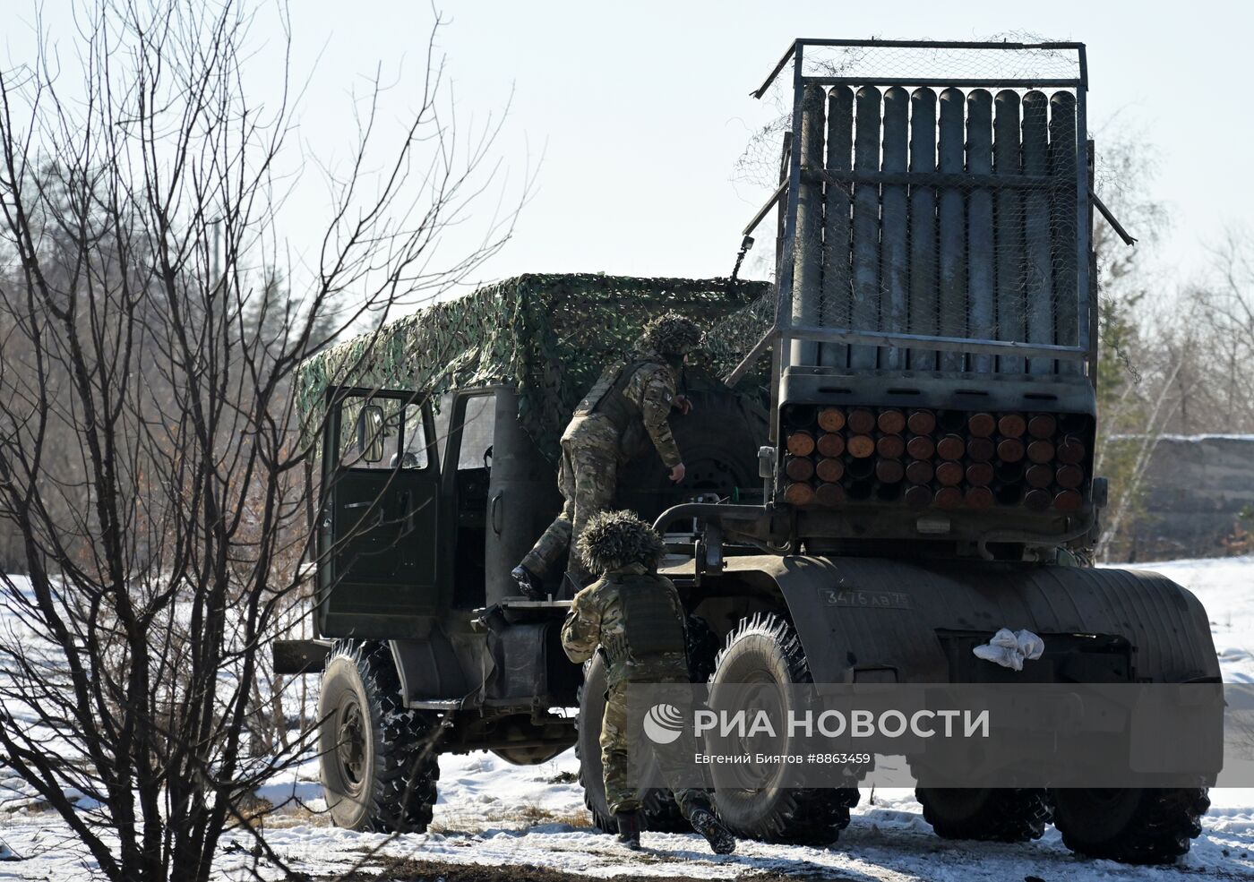 Боевая работа расчета РСЗО "Град" 25 армии на Краснолиманском направлении