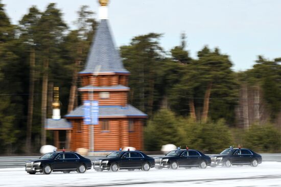 Соревнования по скоростному маневрированию водителей ФСО России