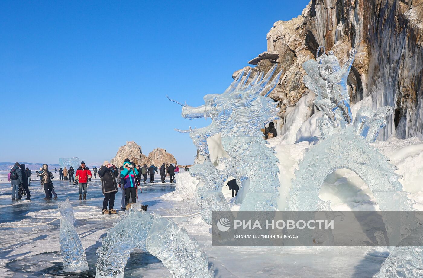 Фестиваль ледовой скульптуры Olkhon Ice Fest