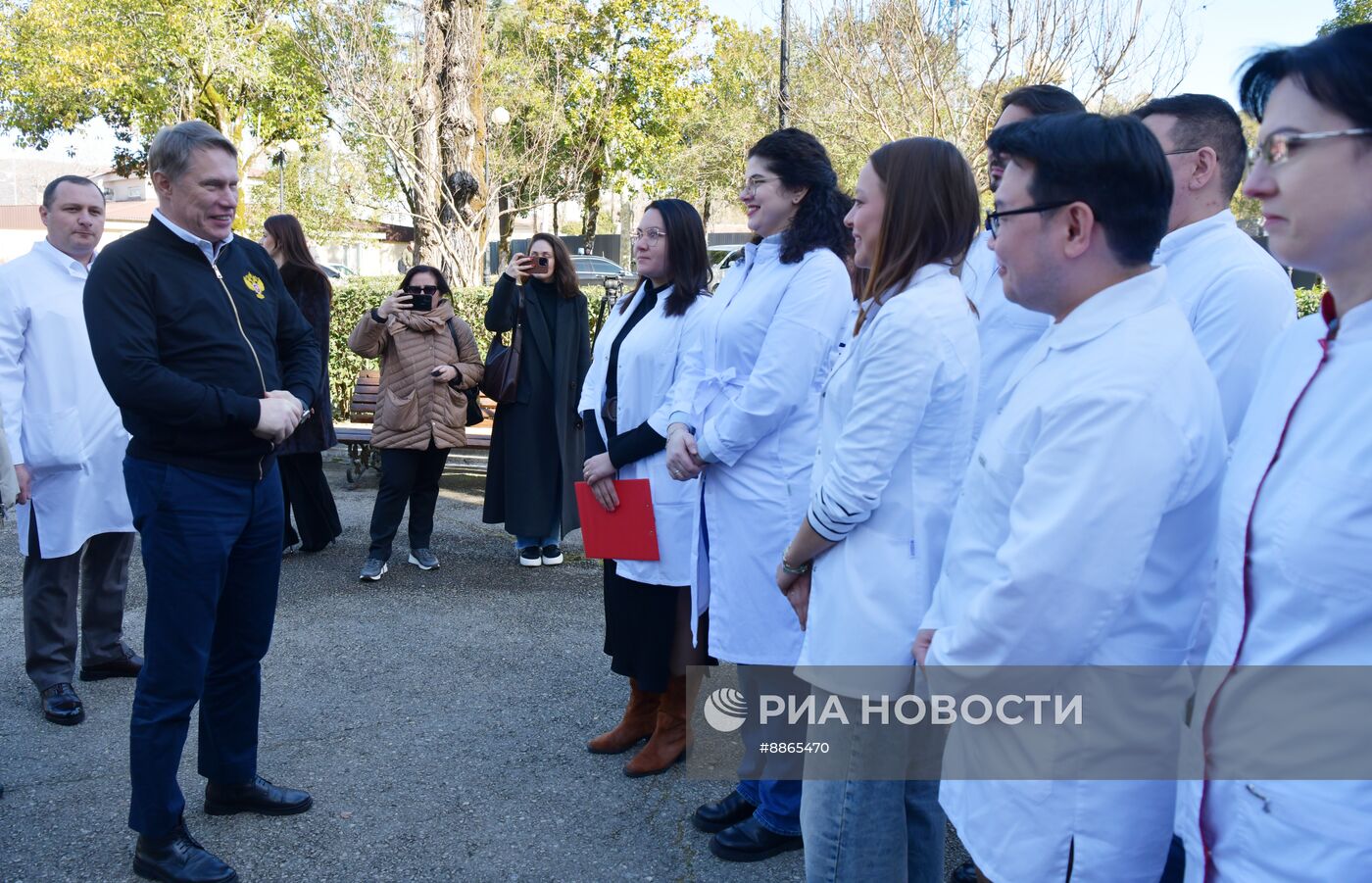 Визит министра здравоохранения РФ М. Мурашко в Абхазию