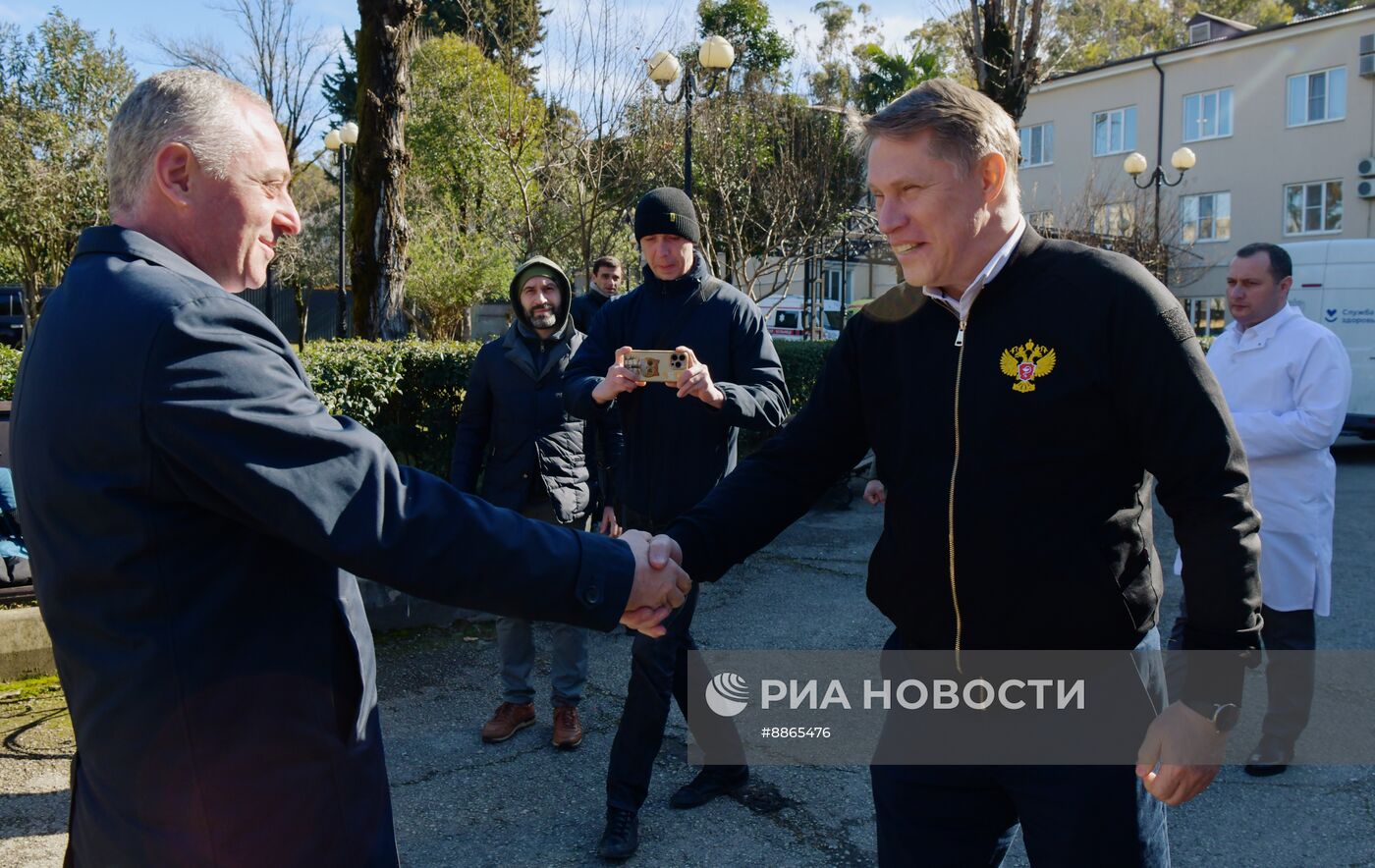 Визит министра здравоохранения РФ М. Мурашко в Абхазию
