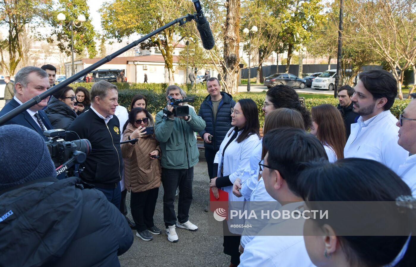 Визит министра здравоохранения РФ М. Мурашко в Абхазию