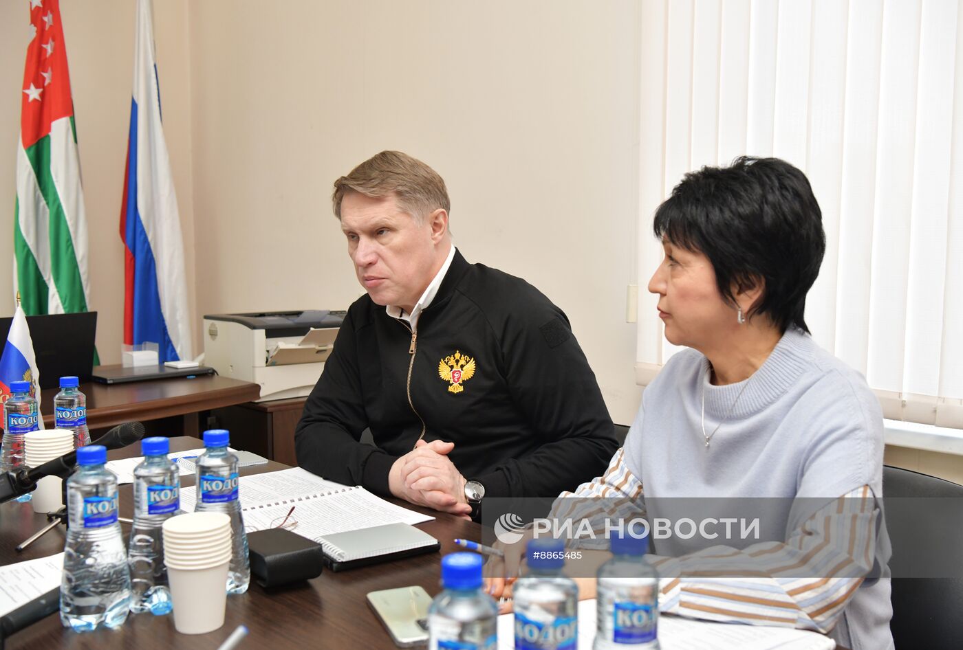 Визит министра здравоохранения РФ М. Мурашко в Абхазию