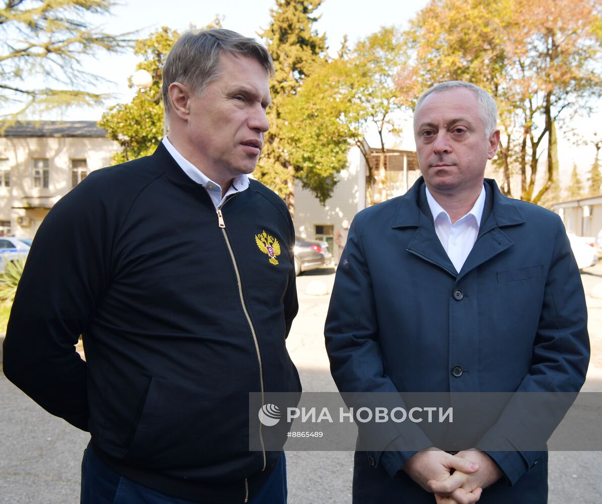 Визит министра здравоохранения РФ М. Мурашко в Абхазию