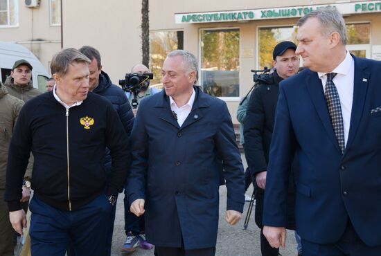 Визит министра здравоохранения РФ М. Мурашко в Абхазию