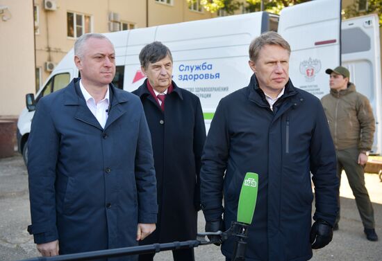 Визит министра здравоохранения РФ М. Мурашко в Абхазию