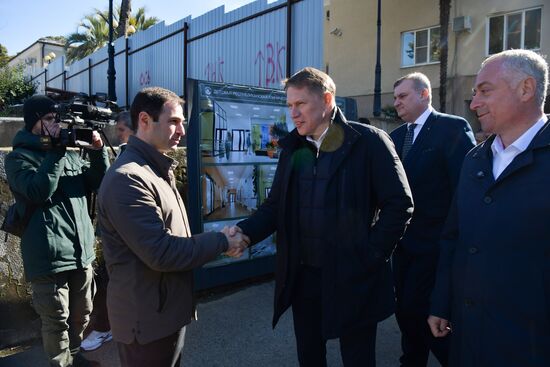 Визит министра здравоохранения РФ М. Мурашко в Абхазию