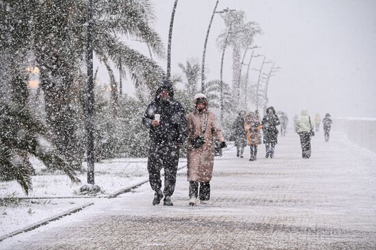 Снег в Сочи