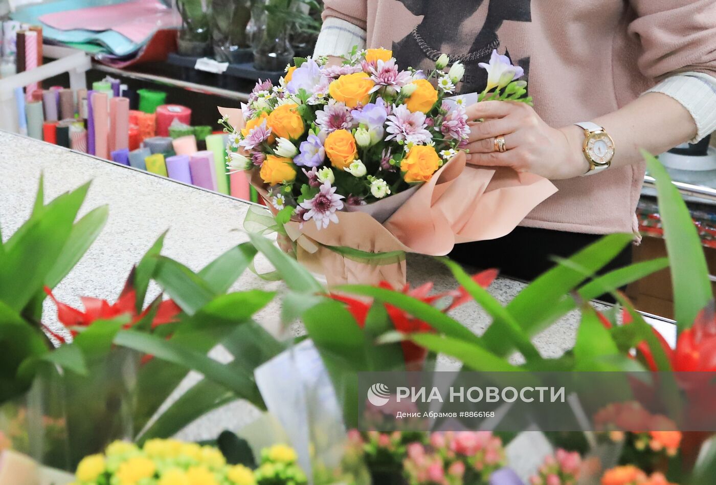 Цветы к 8 марта