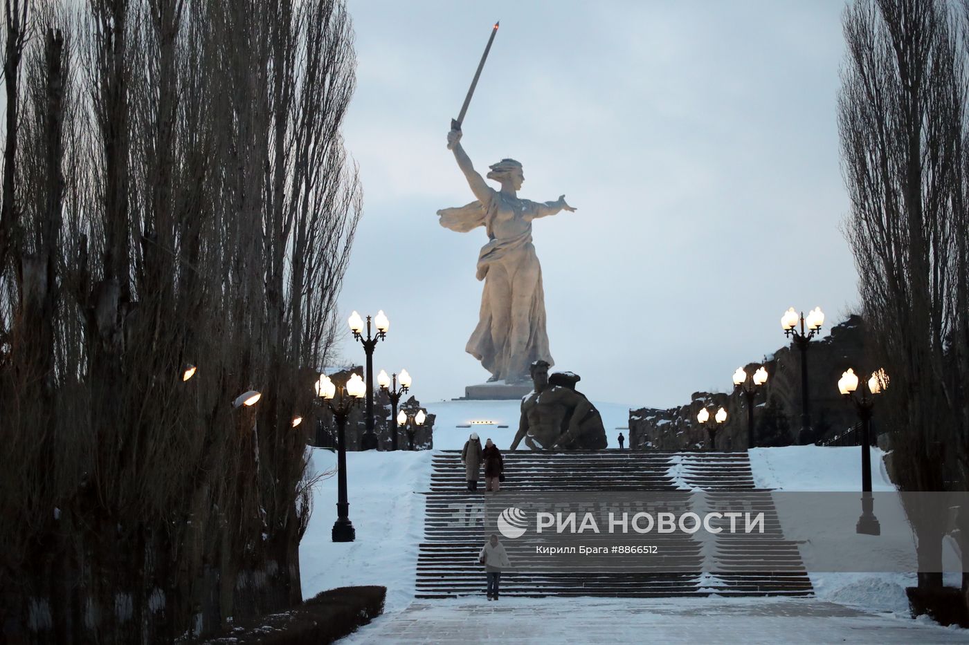 Снег в Волгограде