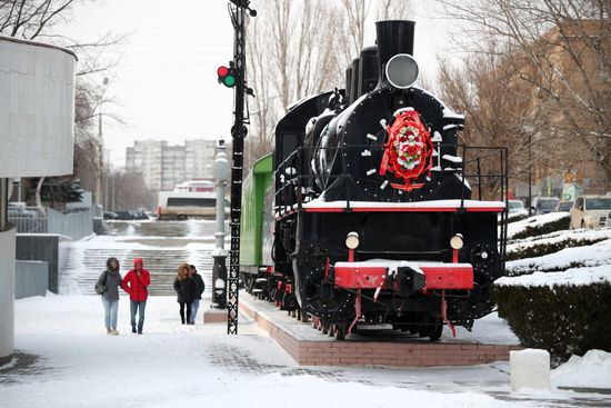 Снег в Волгограде
