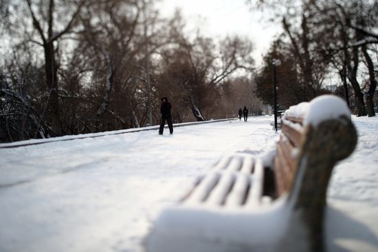 Снег в Волгограде