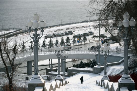 Снег в Волгограде