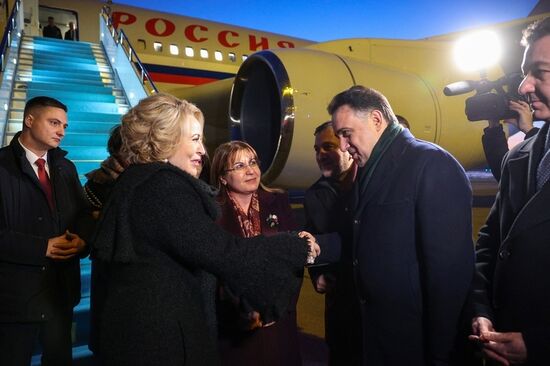 Визит председателя Совета Федерации РФ В. Матвиенко в Турцию