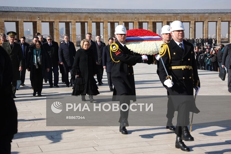 Визит председателя Совета Федерации РФ В. Матвиенко в Турцию