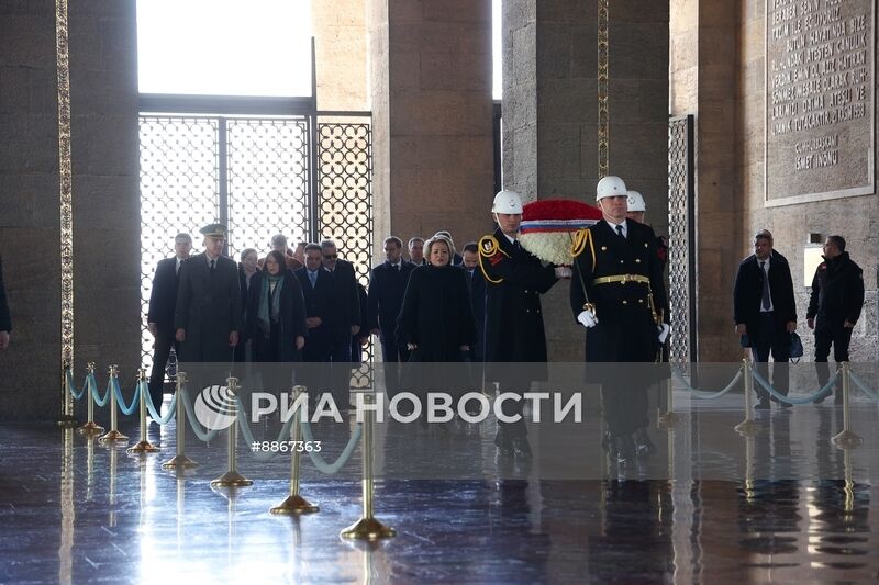 Визит председателя Совета Федерации РФ В. Матвиенко в Турцию