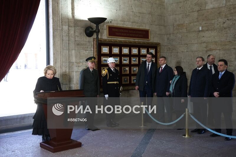 Визит председателя Совета Федерации РФ В. Матвиенко в Турцию