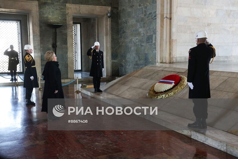 Визит председателя Совета Федерации РФ В. Матвиенко в Турцию