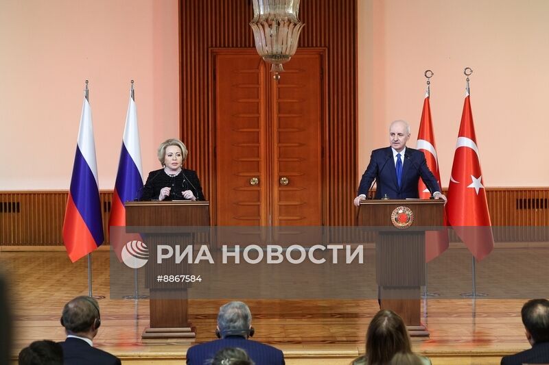Визит председателя Совета Федерации РФ В. Матвиенко в Турцию