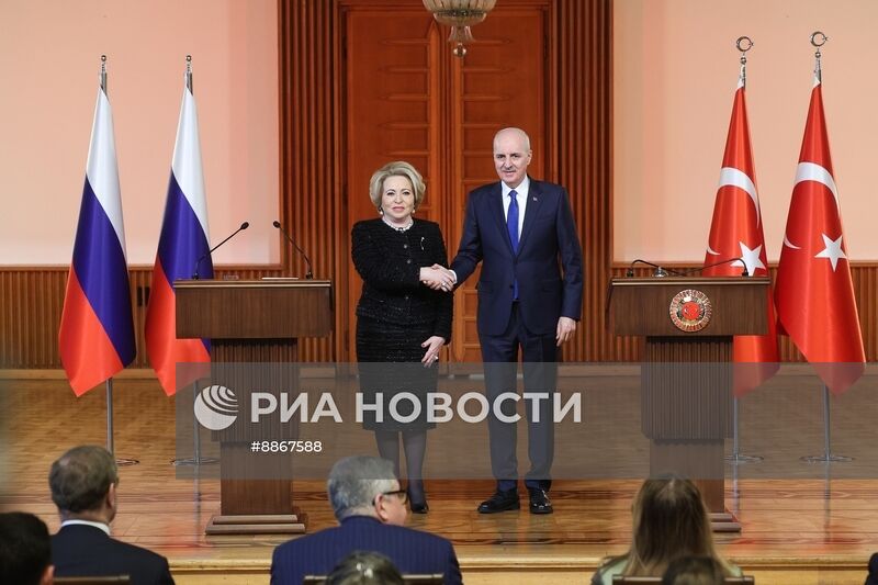 Визит председателя Совета Федерации РФ В. Матвиенко в Турцию