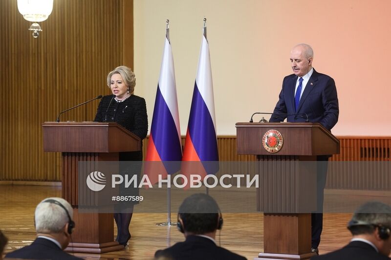 Визит председателя Совета Федерации РФ В. Матвиенко в Турцию