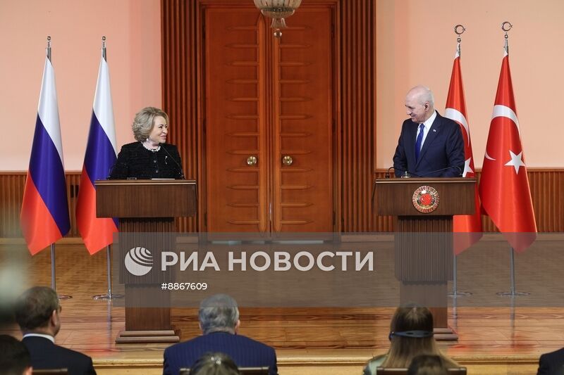 Визит председателя Совета Федерации РФ В. Матвиенко в Турцию