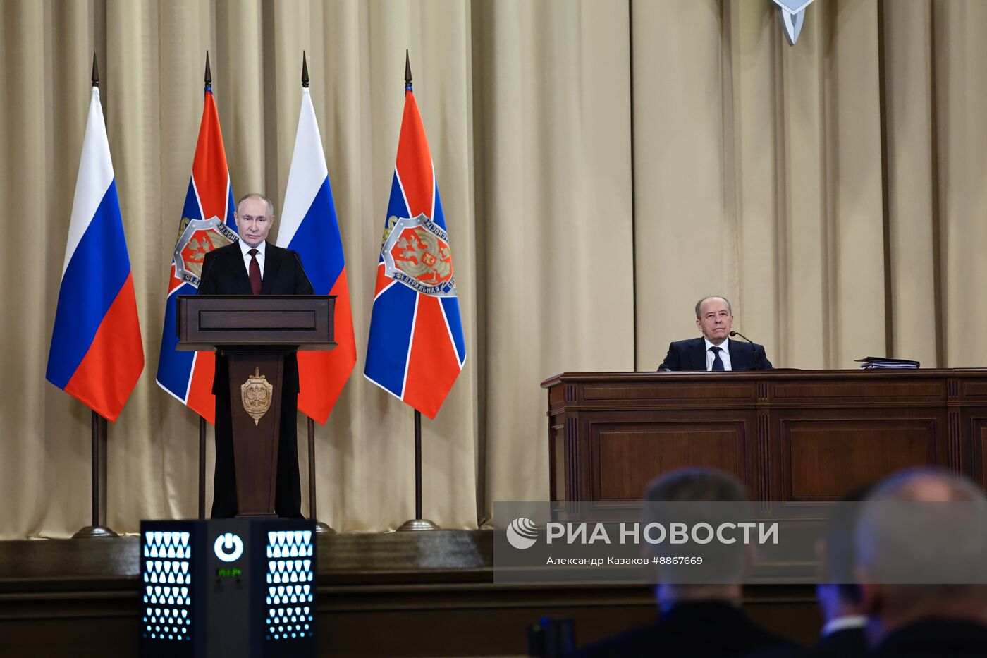 Президент Владимир Путин принял участие в заседании коллегии Федеральной службы безопасности