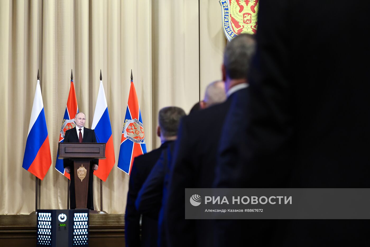 Президент Владимир Путин принял участие в заседании коллегии Федеральной службы безопасности