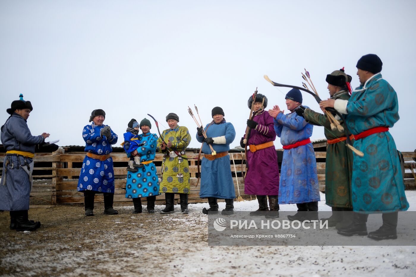 Празднование тувинского Нового года Шагаа