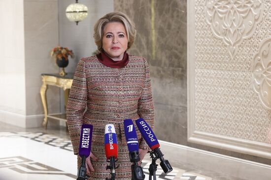 Визит председателя Совета Федерации РФ В. Матвиенко в Турцию