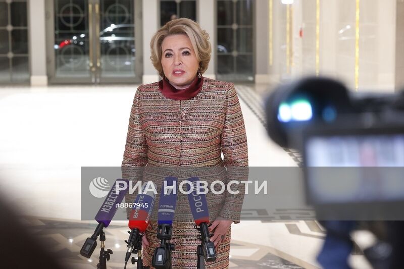 Визит председателя Совета Федерации РФ В. Матвиенко в Турцию