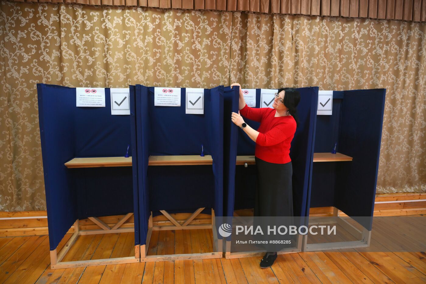 Подготовка избирательных участков к выборам президента Абхазии